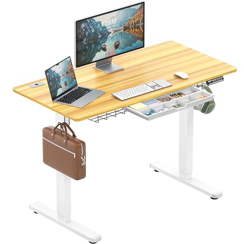 SHW Electric Height Adjustable Computer Desk