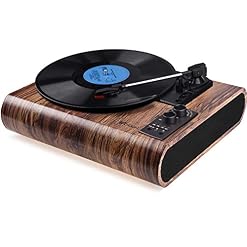 VOKSUN Platine Vinyle, Tourne Disque Vintage Bluetooth Vinyles LP Lecteur Vinyles à 3 Vitesses avec Haut-Parleur Stéréo… - Les Beatles, Paul McCartney, John Lennon, RIngo Starr, George Harrison