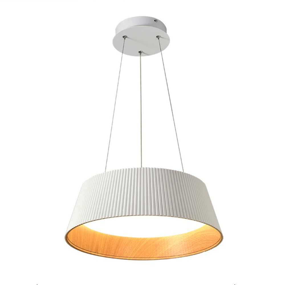 Lampe suspendue à jupe plissée LED 38W à 3 modes de couleur