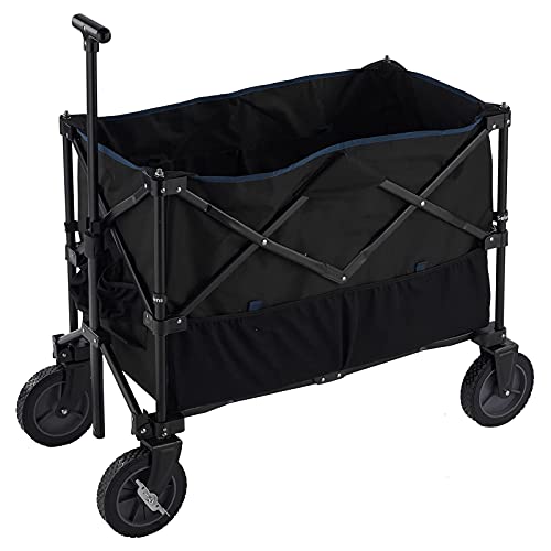 CQLXZ Faltbarer Wagen, zusammenklappbar, tragbar, Trolley-Abdeckung, Multifunktions-Einkaufswagen, Camping-Fischereizentrum, 4 Schubkarren-Kippwagen Cover