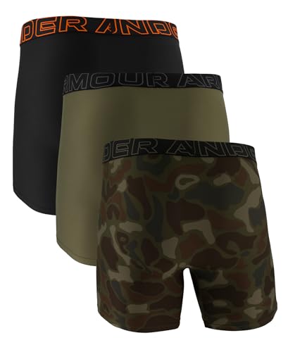 Image of Under Armour Men's Performance Tech Boxerjock Brief Underwear, 6 inch Inseam, All-Day Comfort & Ultra-Soft, 3-Pack