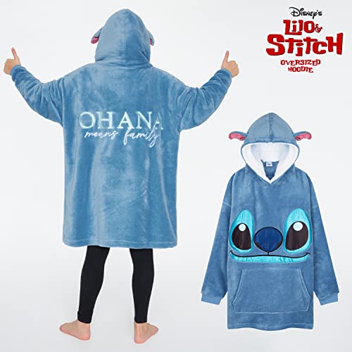 Disney Hoodies for Girls Boys, Kids Oversized Hoodie Blanket, Minnie Mickey Stitch Gifts - Image 7