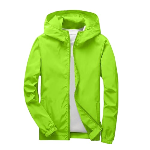 Kids Lightweight Waterproof Rain Jacket - Toddler Boys Girls Softshell Hooded Raincoat Windbreaker Outdoor Hiking Travel