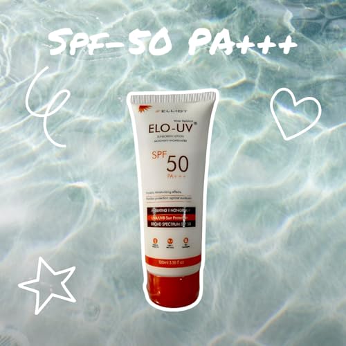 Image of Elliot Elo-UV Sunscreen Lotion for All Skin Types, SPF 50, PA+++, 100ml
