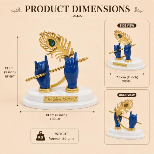 Image of ZAICUS Idol for Car Dashboard & Home Decor - Miniature Statue for Temple, Office Desk & Spiritual Gift Showpiece