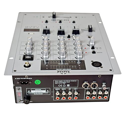 Image of kh Professional 3 Channel DJ Mixer USB Audio Mixer, Bluetooth, Headphone, DJ Mixer, 3 Stereo clannel Pro DJ Mixer.