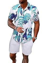 Blue and White Tropical