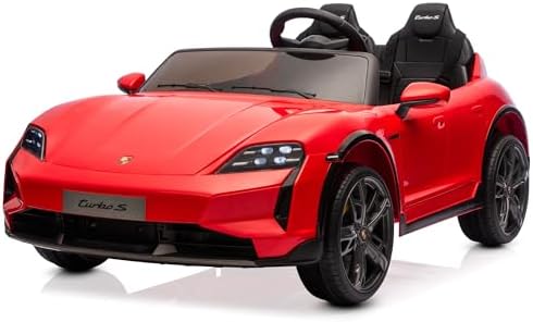 Kidzone 2 Seater Ride On Car, 12V Licensed Porsche Taycan Turbo S...
