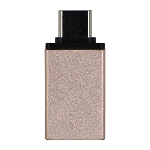 BlueSea アルミニウム合金製 Type-C対応 USB3.1 to USB3.5 OTG 変換コネクタ ゴールド 5340-001Gold