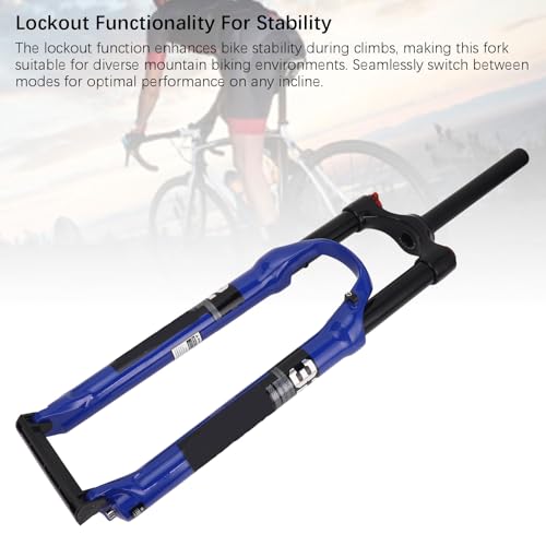 Fourche avant à suspension de vélo de montagne bleu Walmeck amortisseur de chocs - 2