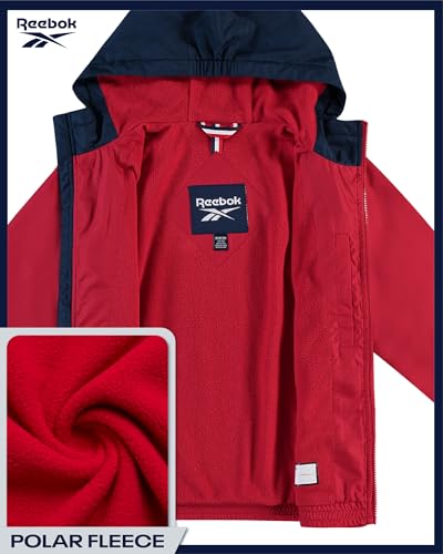 Reebok Boys Windbreaker Jacket - Lightweight Polar Fleece Lined Water and Wind Resistant Hooded Zip Up Jacket for Boys4