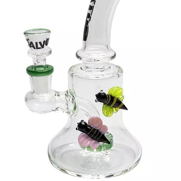 Pipa de Agua | Calvo Glass - Bee Rig Lite Verde 19cm con Percolador