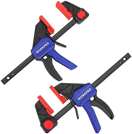 WORKPRO 2 Piezas Sargento de Barra 150 mm, Abrazadera de Barra, S...