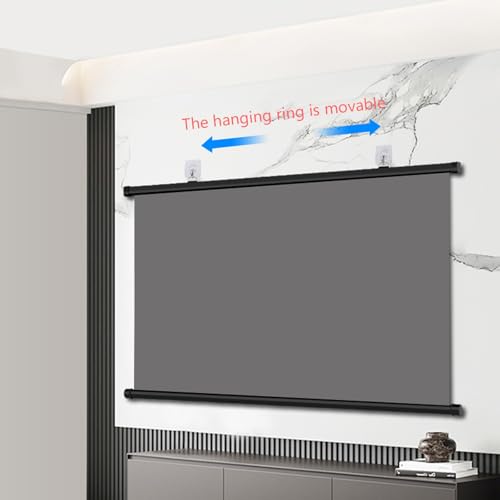 Pantalla para proyector con soporte retráctil 72" 16:9 miniatura 7