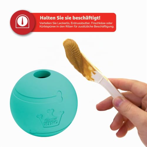 Chew King Apportierbälle, extrem haltbar, Naturkautschuk, 3 Stück – 7,6 cm Bälle (CM-0263-CS01)