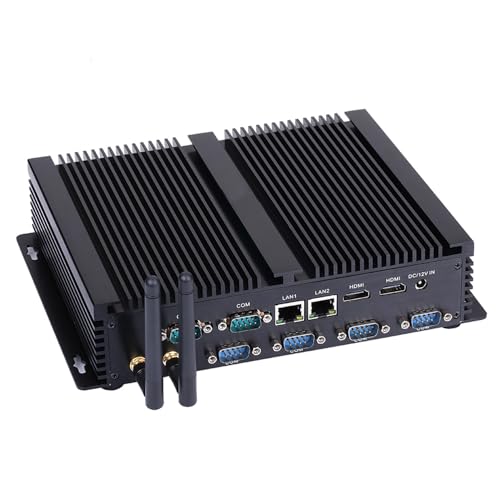 Ordinateur industriel silencieux anti-poussière avec 6 ports COM RS232