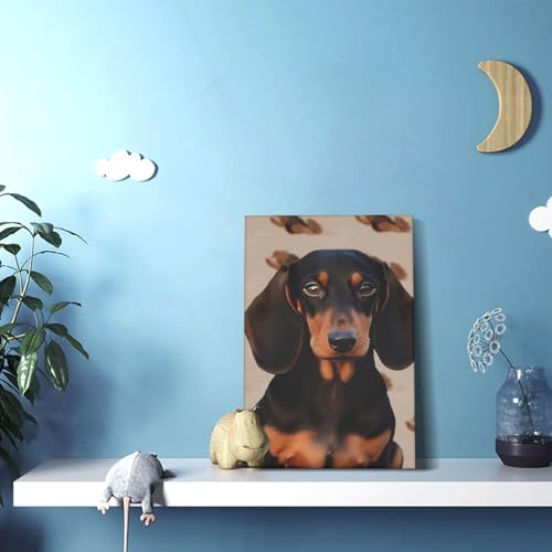 Toile teckel de qualité supérieure avec impression HD durable
