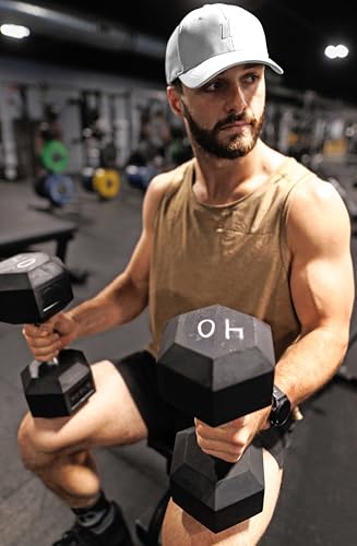 Image of Gym Baseball Hats for Men by King & Fifth | Baseball Hat with Low Profile & Stylish Fabric + Workout Hat + Baseball Caps