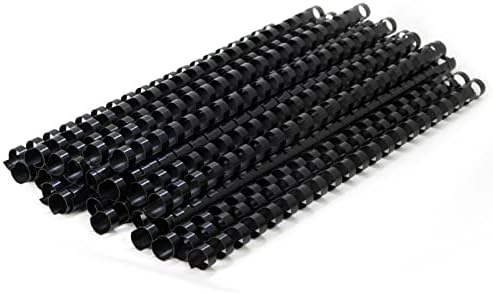 RAYSON Kunststoff Bindekämme, 55 Blatt, 21 Ringe, 10 mm, A4, Schwarze ...