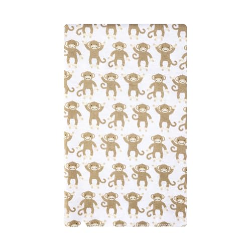 Image of Hudson Baby Infant Boys Cotton Flannel Burp Cloths 12-Pack Bundle, Monkey, One Size
