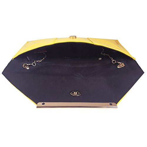 Image of JNB Faux Patent Leather Envelope Candy Clutch