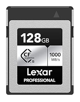 Lexar 128GB Professional CFexpress Type B Card Silver Series Up to 1000MB/s Read, up to 600MB/s Write