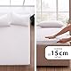 Hausfelder Spannbettlaken Topper 90x200 bis 100x200 cm; bis 15 cm Matratzenhöhe, Jersey Baumwolle Bettlaken Spannbetttuch für 90x200cm bis 100x200cm Boxspringbetten Matratzen, Weiß