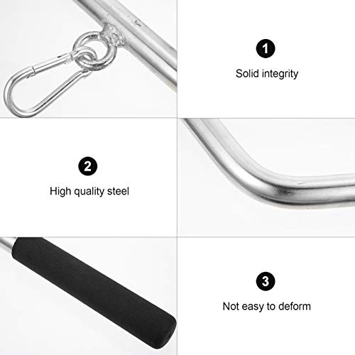 BESPORTBLE LAT Acessório de barra de puxar para baixo, equipamento de treinamento muscular, academia