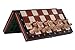 Wooden Magnetic Travel Chess Set with Mahgany Chess Board and Storage Compartment