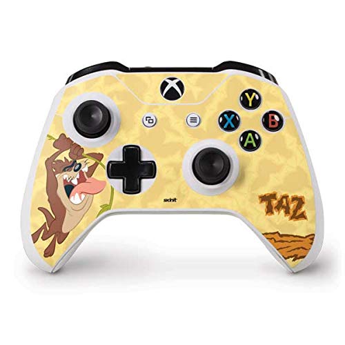 Skinit Decal Gaming Skin Compatible with Xbox One S Controller - Officially Licensed Warner Bros Tasmanian Devil Rope Swing Design