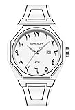 Gosasa Montre bracelet à quartz unisexe créative de style anime esquissé pour femmes et hommes, personnalité étanche minimaliste noir et blanc analogique