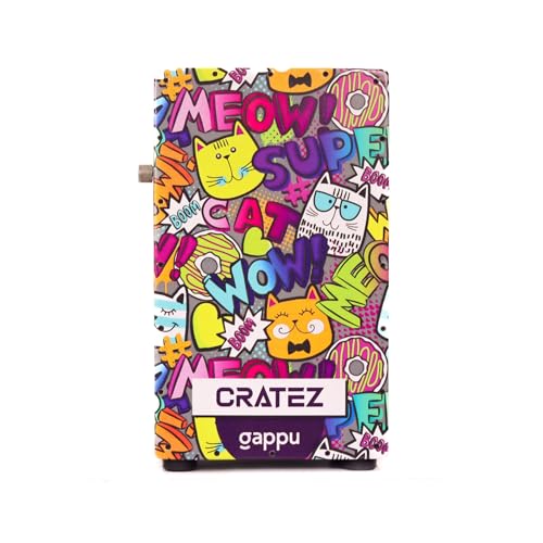 Image of Snare Cajon Drum Box - Adjustable Snare Jambox, Portable Travel Instrument for Beginners & Pros - Wooden Cajon Box Music Instrument (H:43cm x W:26cm x L:26cm)(Meow)