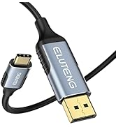 ELUTENG USB C to DisplayPort Cable 4ft 8K@60Hz Thunderbolt 3 to Displayport Cable Gold-Plated Typ...