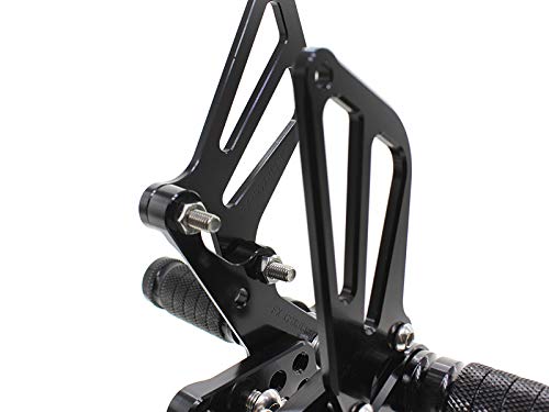 Krace Front Motorcycle Rearsets Footpegs Foot Pegs Rear Set Footrests Brake Shift Pedals Fully Adjustable Foot Boards Fit For Suzuki Gsxr750 1996-2005 Gsxr600 2000-2005 Gsxr1000 2000-2004 #TOP2