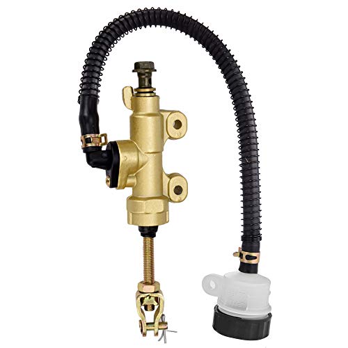 HIAORS Rear Brake Master Cylinder Reservoir for Yerf Dog GX150 150cc Yard Card Go Kart Honda ATC 250R 1982 ATV 110cc 125cc Chinese Dirt Bike Pit Bike Golden