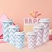 Tamone 100 PACK 12OZ Disposable Coffee Cups with Lids, To Go Coffee Cups with Lids Leak Proof, Pink Paper Cups for Cold/Hot Beverage Chocolate Cocoa for Home Office Party