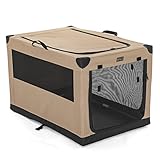 Petsfit Faltbare Hundebox Hundetransportbox tragbares Transportbox Hundekäfig Mobile Kennel für große kleine Hunde
