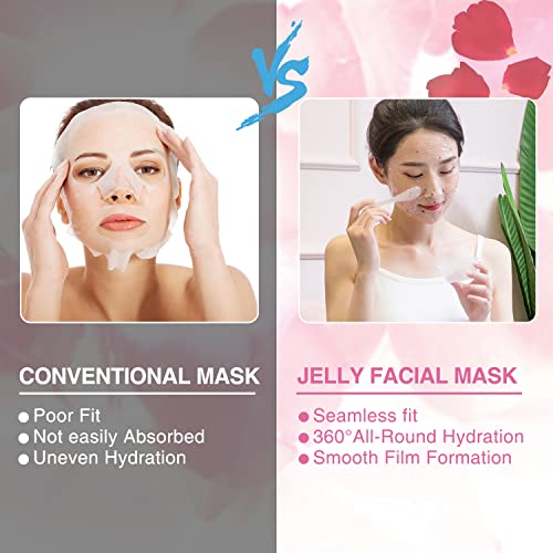 Jelly Masks For Facials Peel Off Moisturizing Jelly Mask Powder Hyaluronic Acid Floral Extract Essence Diy Esthetician Spa Face Skincare Mask #TOP5