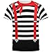 Halloween French Mime Costume All Over Adult T-Shirt