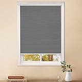 MaKefeile Blackout Cordless Cellular Shades 24" W x 64" H Honeycomb Pleated Shade Insulation Room Da