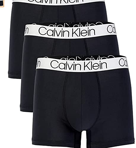 Calvin Klein Men`s Microfiber Boxer Briefs Pack of 3- XLarge Black