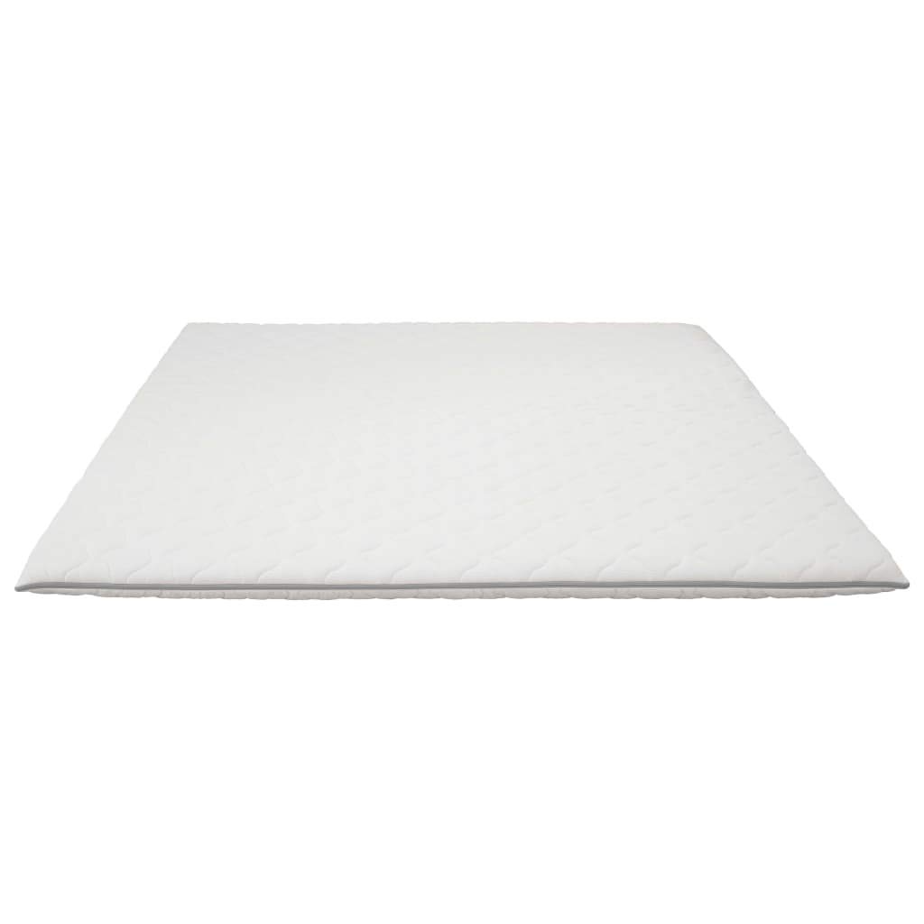 Cubrecolchón de 160 x 200 cm con espuma viscoelástica de 6 cm, transpirable, lavable, hipoalergénico, para dormitorio, cuna, habitación de invitados, duradero y fácil de limpiar