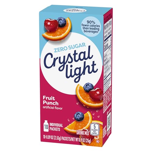 Crystal Light On The Go Drink Mix, Fruit Punch 10 Packets