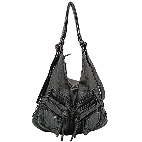 Bolso grande de mujer tipo hobo, tote y cruzado miniatura 2