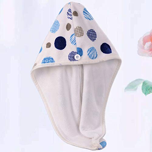 Minkissy Cabelo Toalha De Secagem Rápida Velo Coral Banho Cabelo Toalha De Microfibra de Cabelo Toal