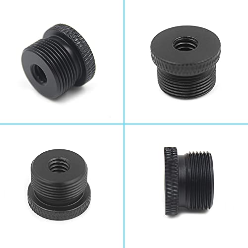 AFUNTA Lot de 4 adaptateurs de support de micro, 1/4 femelle vers 5/8 mâle et 5/8 femelle vers 3/8 mâle pour support de microphone sur trépied d'appareil photo