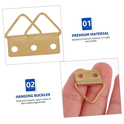 Image of 150PCS Picture Frame Hangers Wall Mounted Hooks for Artwork Smooth Metal Hanging Hardware for Photos Clocks and Decor Easy Installation for Various Wall Types