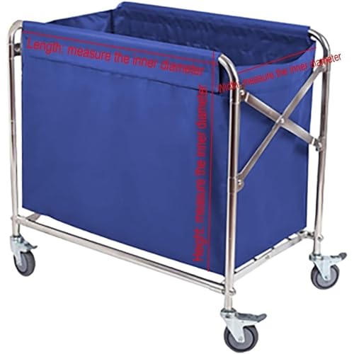 Bolsa de lavandería para carrito en tela Oxford marrón rectangular plegable 5