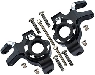 Aluminum Front Knuckle Arms for Axial 1/6 SCX6 Jeep JLU Wrangler AXI05000 - 12Pc Set Black