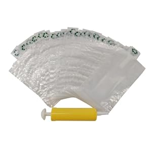 Viecam DaiDai50 Luftverpackungsbeutel mit Pumpe, 50 Stück